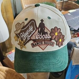 Coors Cowboy Club Ranch Rodeo Howdy Cap Hat All Hat No Cattle